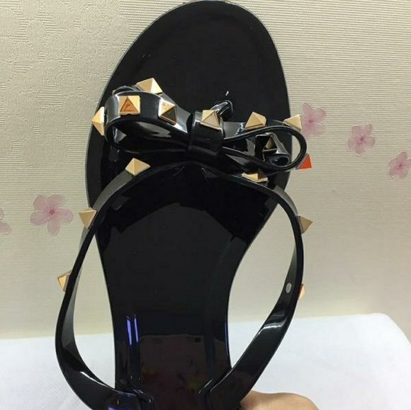 🔥Women's Sandal Flip Flop Studded Bow🔥 - Picture 2 of 6